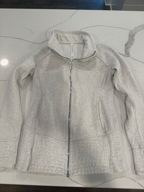 Lululemon Light Gray Full-Zip Women's Jacket